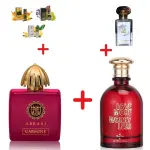 Fragrance World Abraaj Carmine + Parfumurile mele Love More Worry Less + Otoori Jameela + 3 uleiuri de parfum mini