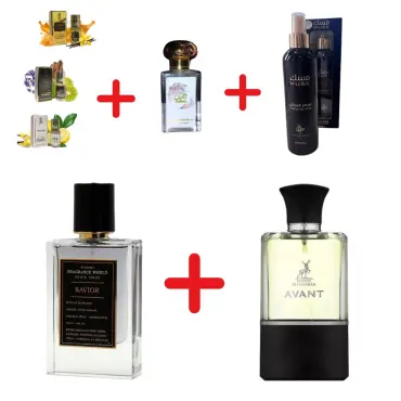 Fragrance World Prive Series Savior + Maison Alhambra Avant + Otoori Jameela + 3 uleiuri de parfum mini + Otoori Musk